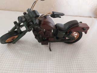 Modellino Moto Custom in Legno  Artigianato.