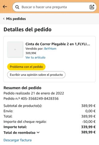 Cinta de correr FlyLinktech