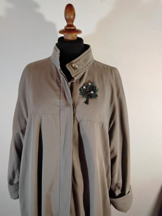 Gherardini Impermeabile Vintage grigio 100% cotone