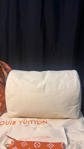Louis Vuitton Speedy P9 40 Naranja/Blanco