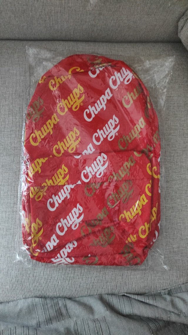 Zaino Chupa Chups - Rosso Logo All-Over Ufficiale