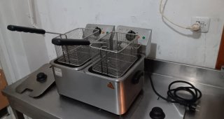 Freidora industrial doble 4+4L
