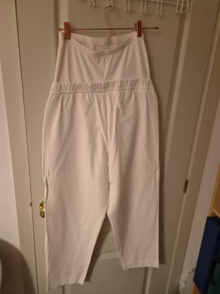Pantalón premamá H&M Talla M Blanco