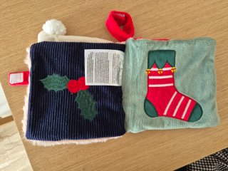 Libro navidad tela suave blandito