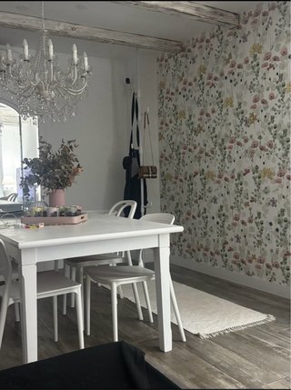 Mesa comedor madera maciza y 6 sillas