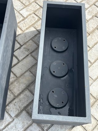 Jardinera Rectangular  Gris ( 1 unidad)