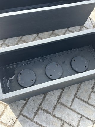 Jardinera Rectangular  Gris ( 1 unidad)