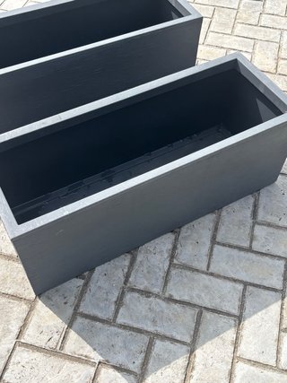 Jardinera Rectangular  Gris ( 1 unidad)