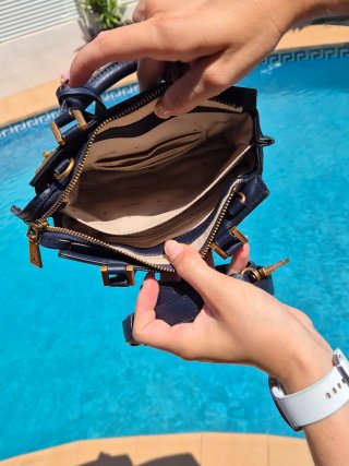 Bolso Guess Mini Satchel Katey Rhinestone