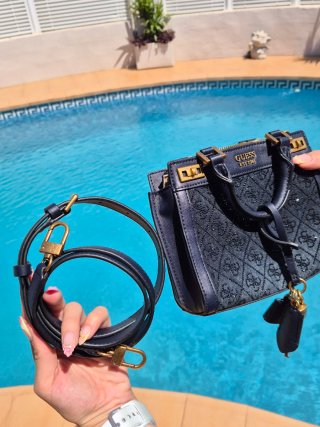 Bolso Guess Mini Satchel Katey Rhinestone