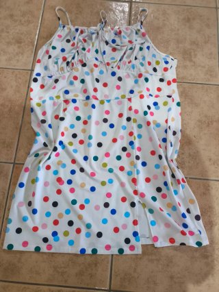 Vestido de lunares blanco
