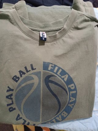 Camiseta Fila S Niño/Hombre Verde Oliva