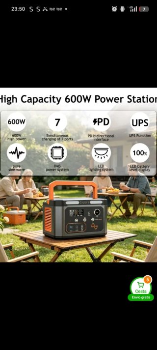 Estación Energía Solar CHUBAN 600W