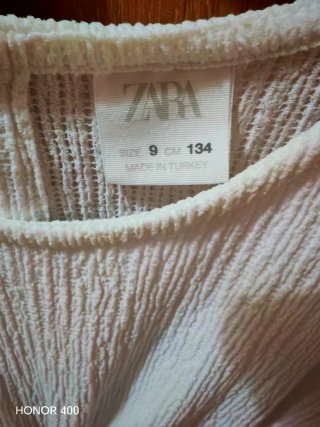 Mono blanco niña Zara talla 9