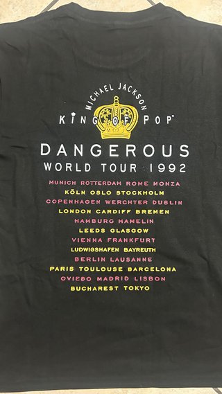 Maglia Vintage Michael Jackson Dangerous