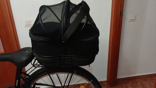 Transportín para bicicleta con bolsa