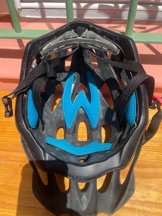 Casco Bicicleta Negro/Azul Talla L