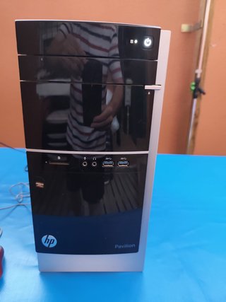 Ordenador Sobremesa HP Negro/Plata
