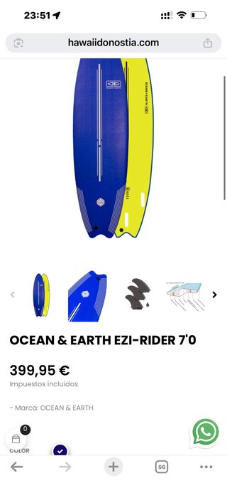 Tabla Surf Ocean Earth 7'0