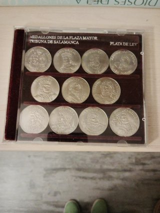 20 monedas con medallones Plaza Mayor de Salamanca