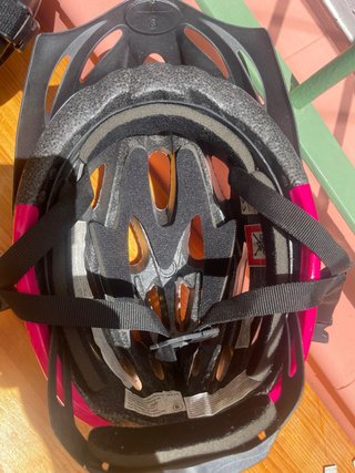 Casco Bicicleta Talla S Blanco/Rosa/Azul