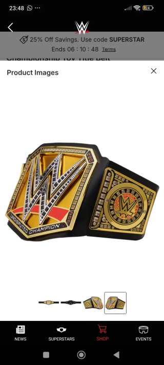 Cinturone WWE Campione Indiscusso