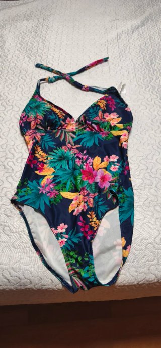 Bañador Mujer Decathlon Talla 42/44 Azul