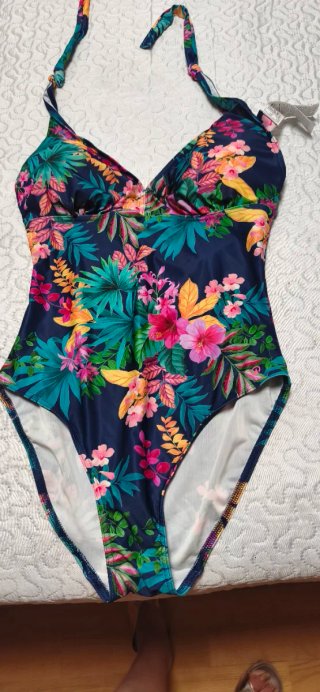 Bañador Mujer Decathlon Talla 42/44 Azul