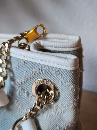 Mala Guess Y2K Denim Branco