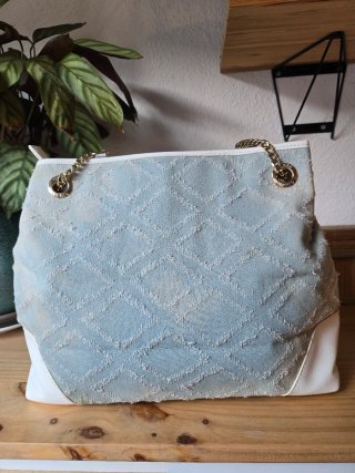 Mala Guess Y2K Denim Branco