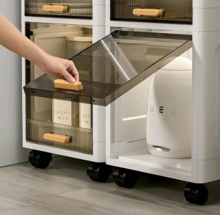 Organizzatore 5 ripiani bianco