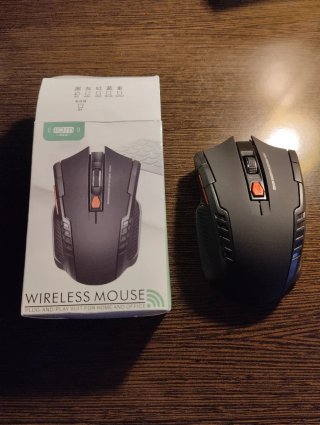 Ratón Gaming USB Inalámbrico Negro/Rojo