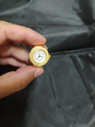 Anillo Reloj BOZHI Dorado y Blanco
