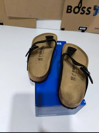 Birkenstock Gizeh Talla 40 Negro Marrón