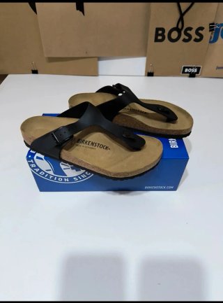 Birkenstock Gizeh Talla 40 Negro Marrón