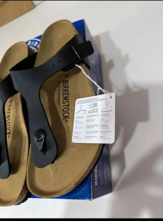 Birkenstock Gizeh Talla 40 Negro Marrón