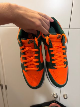 Nike Dunk Low Naranja Verde Talla 45 Miami