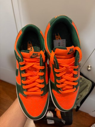 Nike Dunk Low Naranja Verde Talla 45 Miami