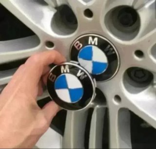 4 CENTROS BUJE RUEDA TAPAS LLANTAS ORIGINALES BMW