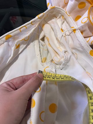Traje de flamenca blanco y amarillo yema