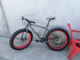 Bicicleta Fat Bike Aro Rojo