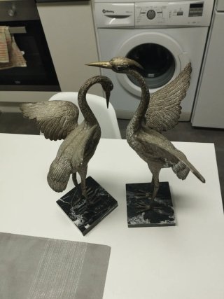 Garzas Vintage Alpaca y Mármol