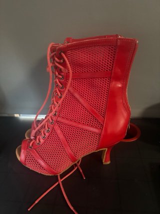 Botines Baile Latino Rojo Talla 39