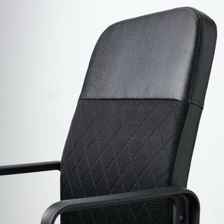 Silla de oficina negra y gris