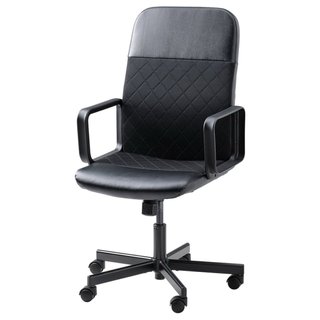 Silla de oficina negra y gris