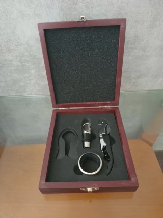 Set de vino de madera