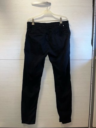 Pantalones Chinos Zara Azul Marino Talla 40