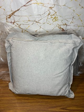 2 Cojines Nuevos Tela Gris