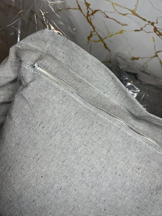 2 Cojines Nuevos Tela Gris