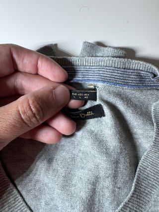 Jersey Massimo Dutti de punto fino en color gris